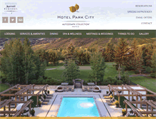Tablet Screenshot of hotelparkcity.com
